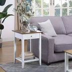 American Heritage End Table with Drawer Shelf