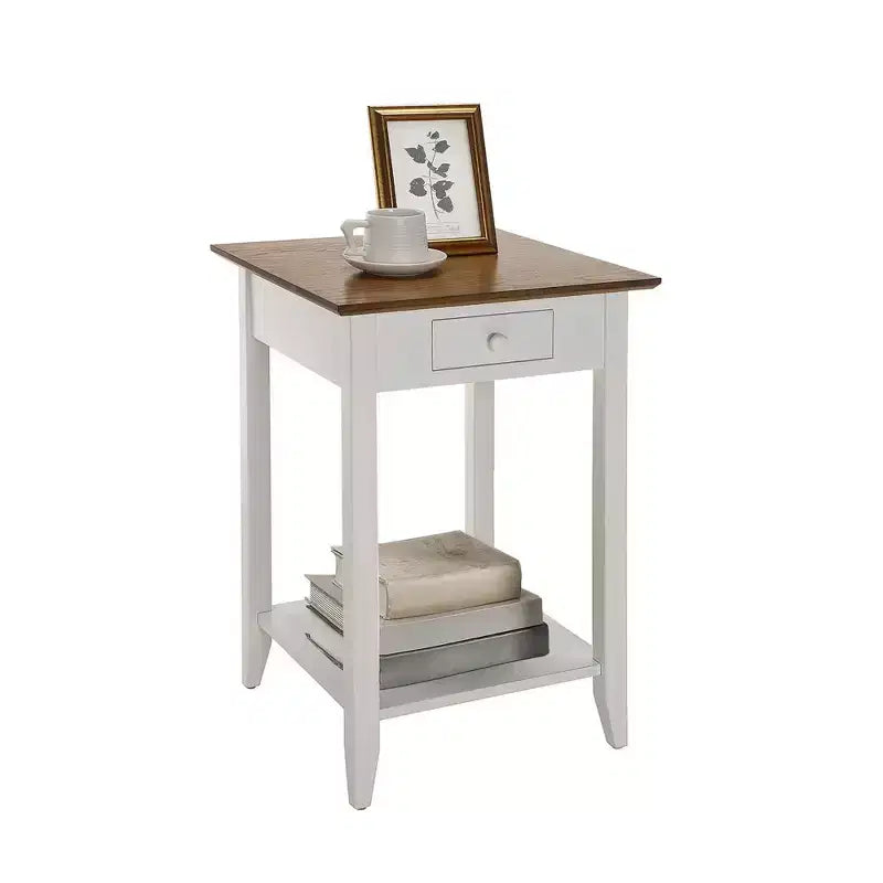 American Heritage End Table with Drawer Shelf