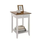 American Heritage End Table with Drawer Shelf