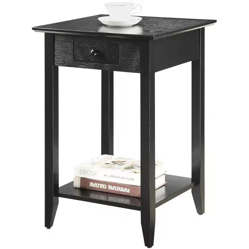 American Heritage End Table with Drawer Shelf