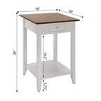 American Heritage End Table with Drawer Shelf
