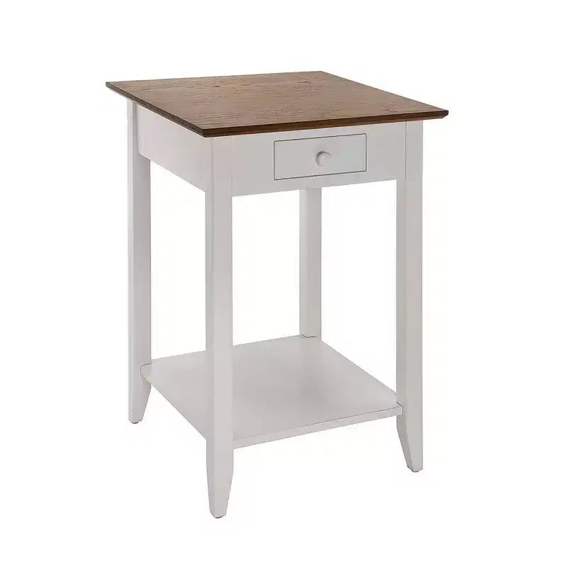 American Heritage End Table with Drawer Shelf
