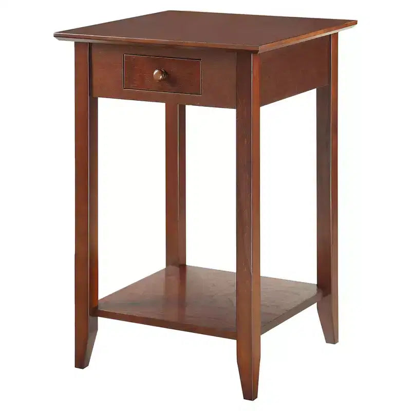American Heritage End Table with Drawer Shelf