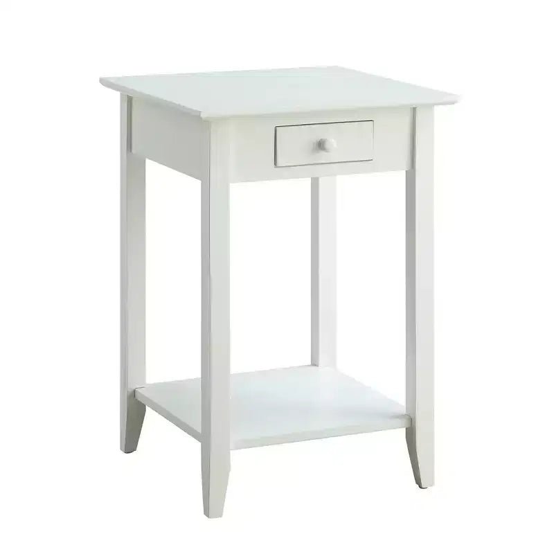 American Heritage End Table with Drawer Shelf
