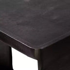 Industrial Antique Nickel Accent Side End Table 20 x 12 with Storage Black Living Room Bedroom Bedside Entryway House
